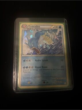 Pokemon Gyarados Trading Card - Blue, Yellow, White
